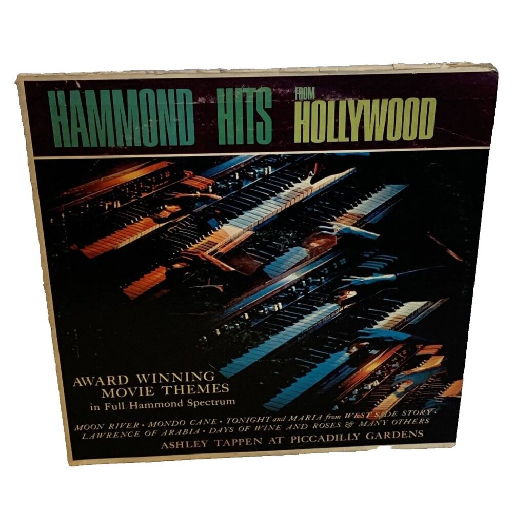 Ashley Tappen Hammond Hits From Hollywood (Vinyl, 1964) Somerset SF-20700 VG LP